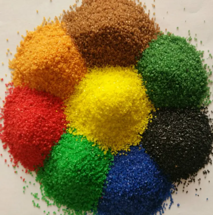 人工彩砂中的染色彩砂